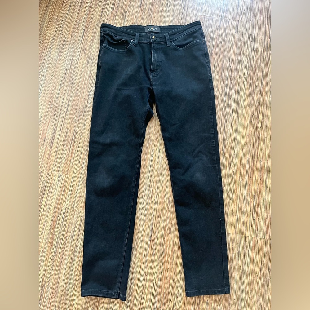DU/ER Black Skinny Jeans